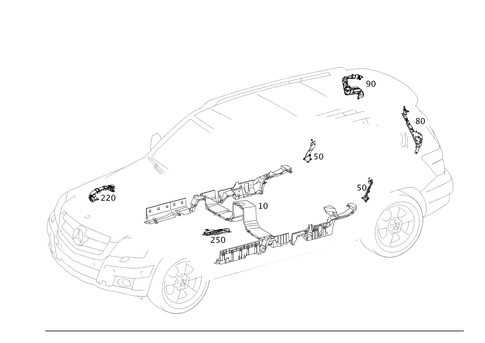 Cable Covers and Cable Ducts for 2015 Mercedes-Benz GLK 250 #0