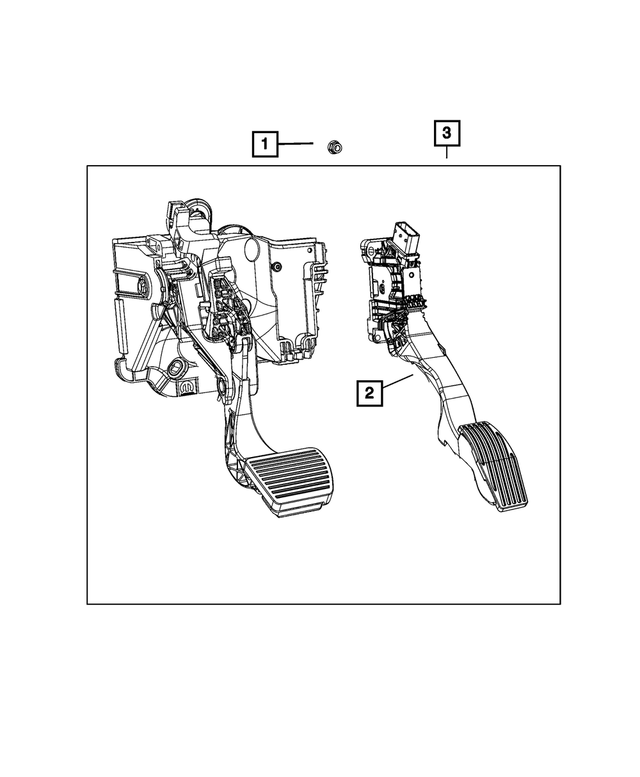 68476471AD - Fuel and Accelerator Pedal: Accelerator Pedal for Mopar Image image