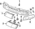 F24Z13007A - Electrical: Lens &amp; Housing for Ford: Taurus | Mercury: Sable Image