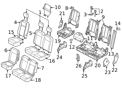 Third Row Seats for 2019 Ford Transit-150 #1