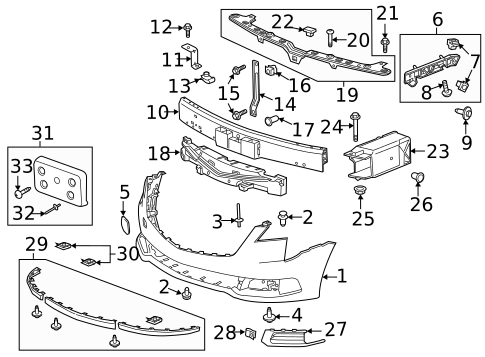 Bumper & Components - Front for 2025 Cadillac Escalade #8