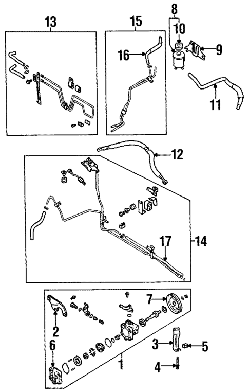 Pump & Hoses for 1996 INFINITI I30 #0