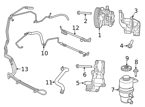 Pump & Hoses for 2012 Chrysler 200 #0