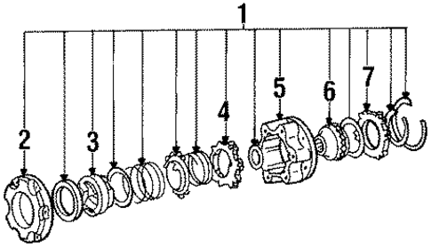 Manual Hub Lock Components for 1991 Isuzu Pickup #0