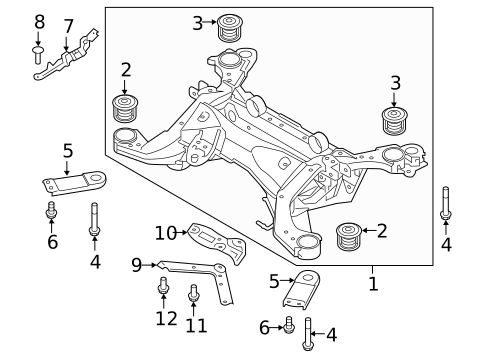Suspension Mounting for 2019 Volvo XC90 #1