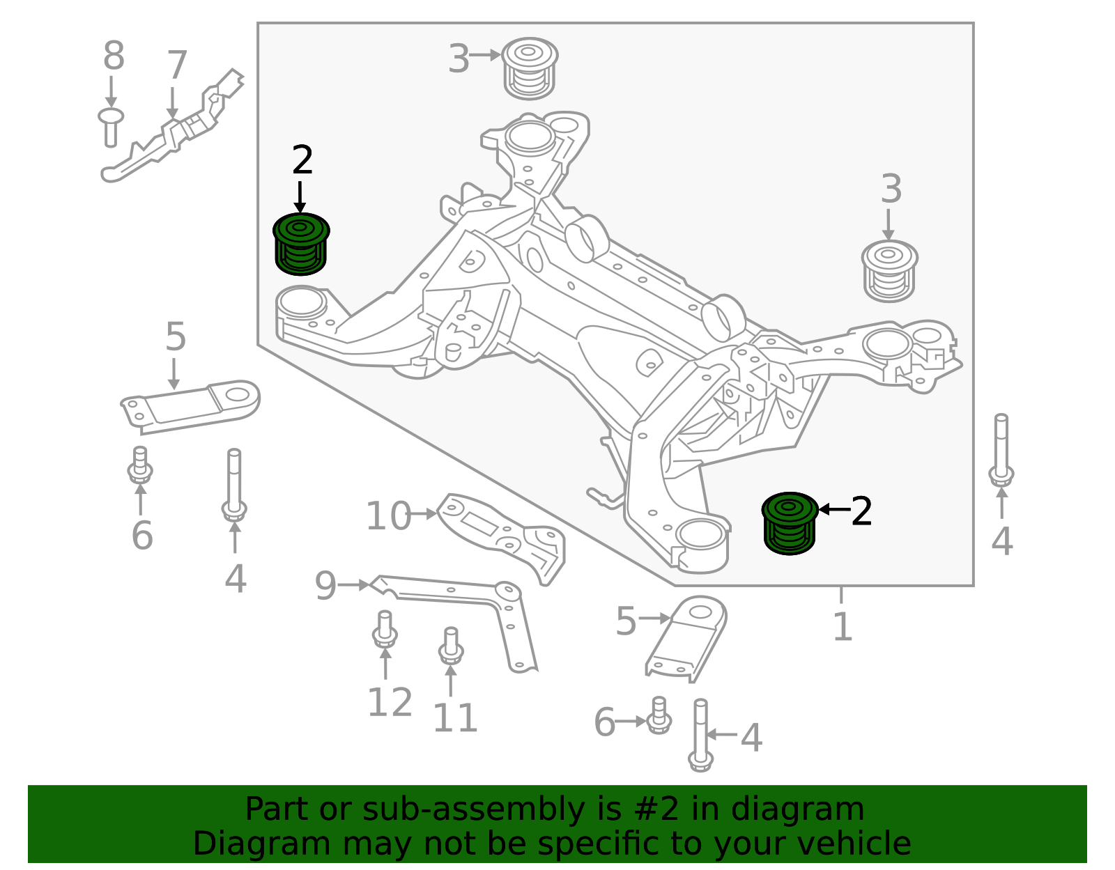 32292938 - High-Quality Suspension Crossmember Insulator for 2016-2025 ...