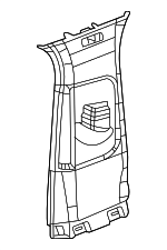 6SM72TX7AD - Body: Upper Center Pillar Trim for Mopar Image