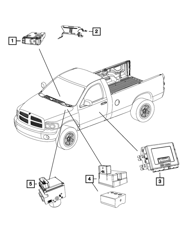 68160146AA - Electrical: Module Bracket for Mopar Image image