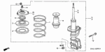 51601S5AC63 - Chassis: SHOCK ABSORBER ASSY., R. FR. for Honda Image