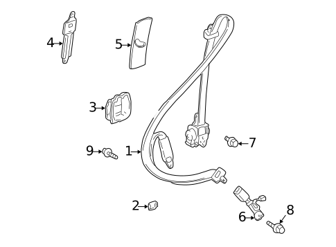 Seat Belt for 1998 Lexus GS300 #1