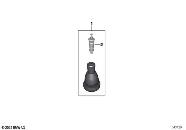 36317653064 - Wheels and Tires: Valve - D=15mm for BMW-Motorrad Image image