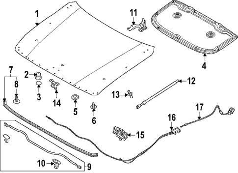 Hood & Components for 2025 Mazda CX-70 #0