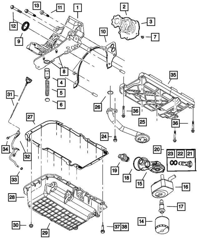68149014AA - : Engine Oil Pump for Mopar Image