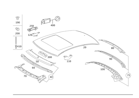 Roof for 2009 Mercedes-Benz S 550 #0