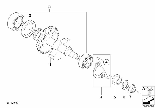 11277707196 - Engine: Shaft Seal - 32X45X4 for BMW-Motorrad Image image