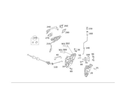 Locking System for 2009 Mercedes-Benz S 550 #0
