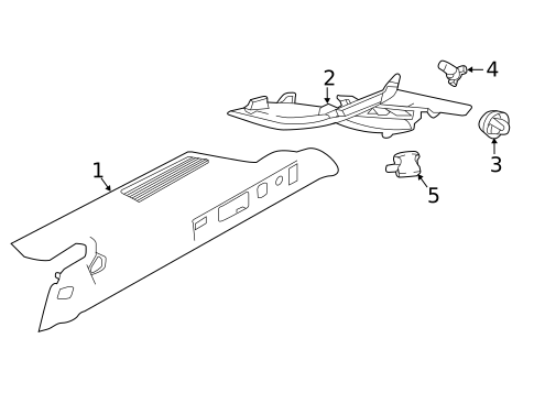 Interior Trim - Quarter Panels for 2018 Jaguar XF #1