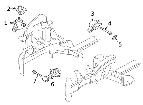 Engine & Trans Mounting for 2014 Kia Forte Koup #0