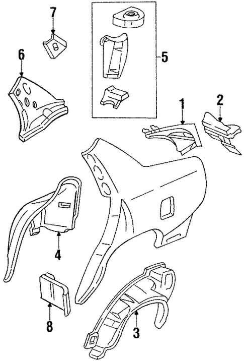 Inner Structure for 1998 Buick LeSabre #0