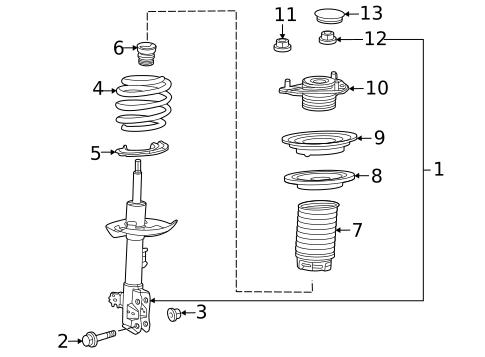 Struts & Components for 2025 Lexus NX350h #6