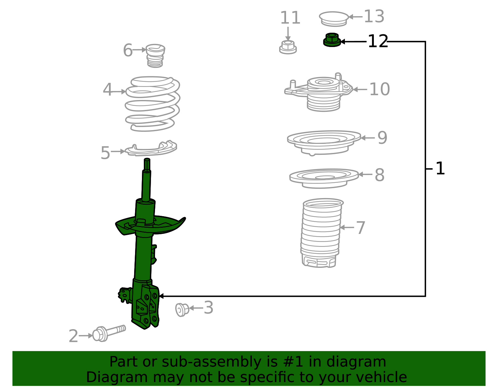 48510-8Z555 - Strut 2022-2023 Lexus | Longo Lexus Parts