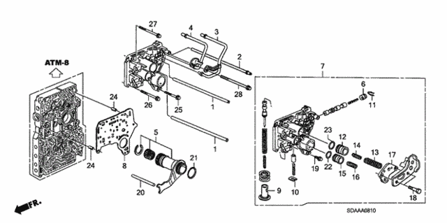 AT Regulator Body (L4) for 2007 Honda Accord #0