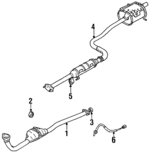 1419051G40 - : Front Pipe for Suzuki Image