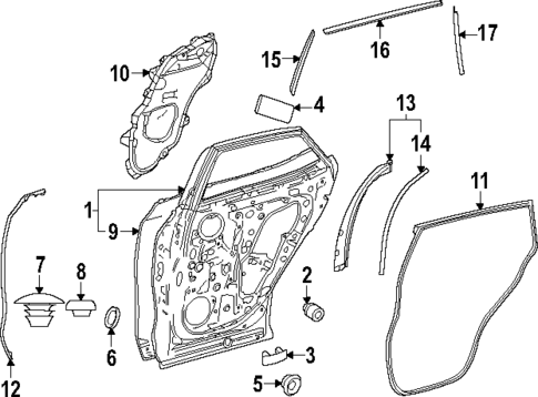 Door & Components for 2024 Lexus RZ300e #1