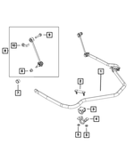 68160330AA - Rear Suspension: Rear Suspension Stabilizer Bar for Mopar Image