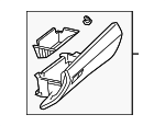20468009988Q74 - : Glove Box Door for Mercedes-Benz Image