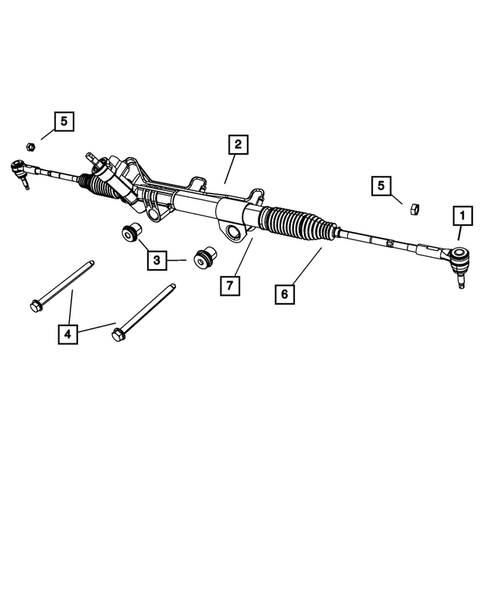 Steering Gear for 2008 Chrysler Aspen #0