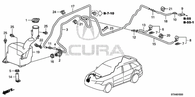 Windshield Washer for 2012 Acura MDX #0