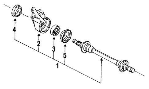Intermediate Shaft for 1993 Mazda MX-3 #0