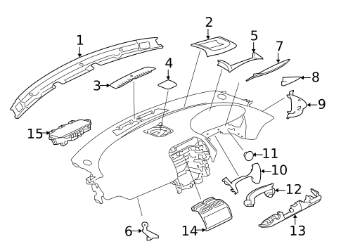 Instrument Panel Components for 2017 Jaguar XE #0