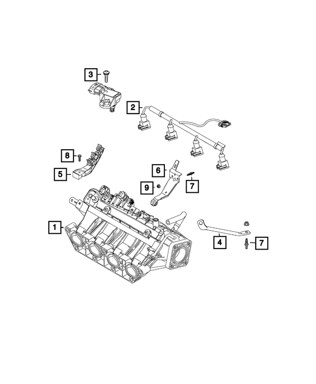 68171963AA - Electrical: Injector Wiring for Mopar Image