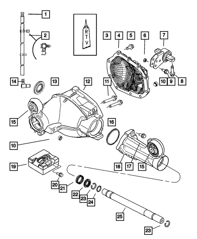 52104552AC - Front Suspension &amp; Drive: Axle Vent for Mopar Image