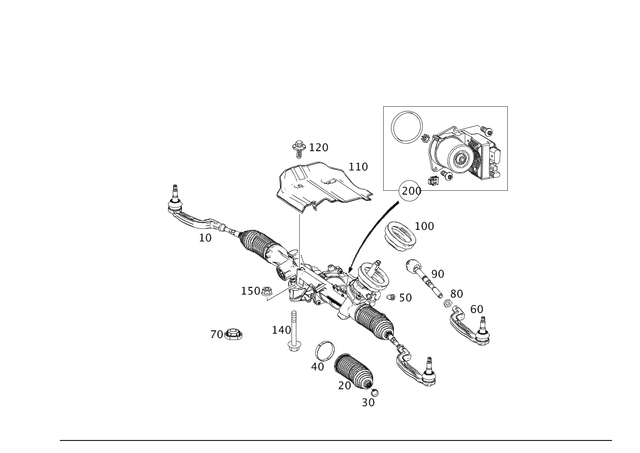 246460550164 - Steering: Steering Gear for Mercedes-Benz: GLA250 Image image