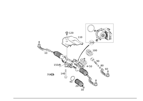 Steering Gear for 2020 Mercedes-Benz GLA250 #0