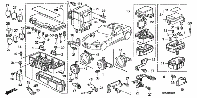 Control Unit (Engine Room) for 2004 Honda S2000 #0