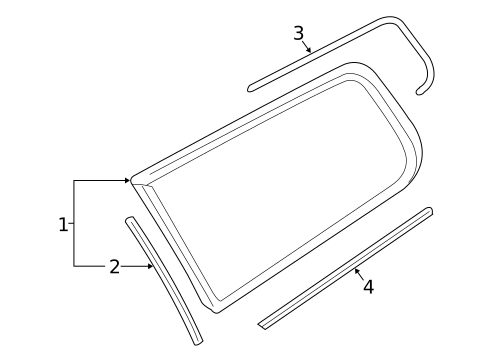 Glass & Hardware for 2011 Volvo XC70 #0