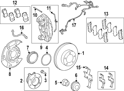 Front Brakes for 2025 Toyota 4Runner #1