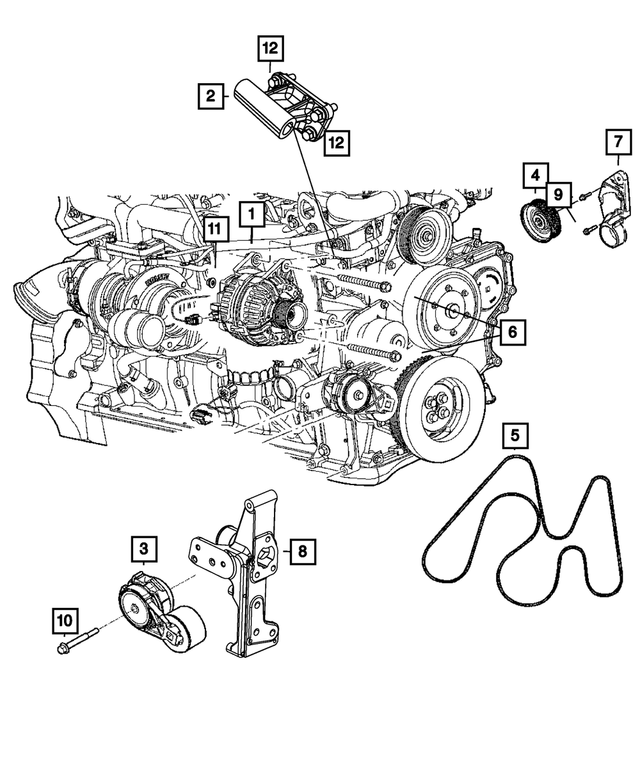 R6029707AB - Electrical: Engine Generator, Remanufactured for Mopar Image