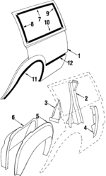 20719807 - Body: Panel for Buick: Skyhawk | Chevrolet: Cavalier | Oldsmobile: Firenza | Pontiac: J2000 Sunbird, Sunbird Image