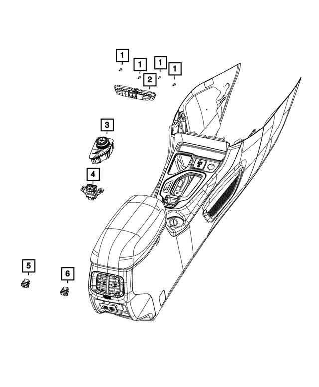 68158235AA - : Instrument Panel Switch for Mopar Image