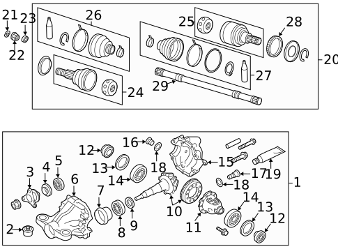 Axle & Differential for 2016 INFINITI QX70 #9