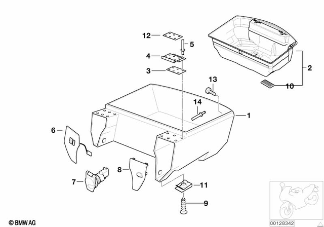 52537684335 - : Socket Mount - Magnesium for BMW-Motorrad Image