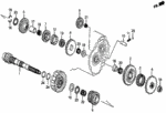 23543PH0000 - Transmission - Automatic: SPRING A, IDLE GEAR SHAFT for Honda Image