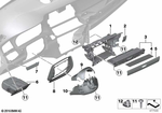 51459142660 - Vehicle Trim: Instrument Carrier, Instrument Panel for BMW: 535i, 535iX, 550i, 550iX Image image