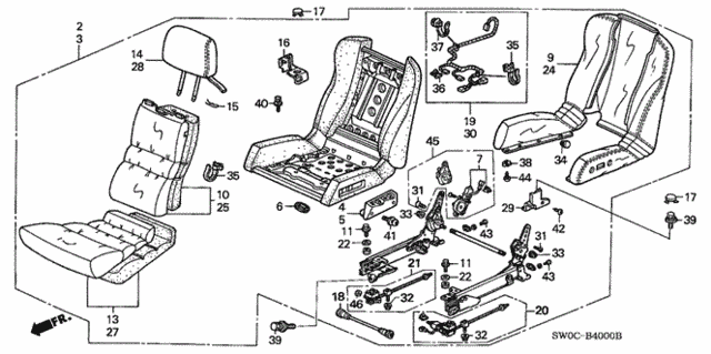 Seat for 2004 Acura NSX #0