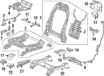 81114T90A60 - : Blower Bracket for Honda: Pilot Image